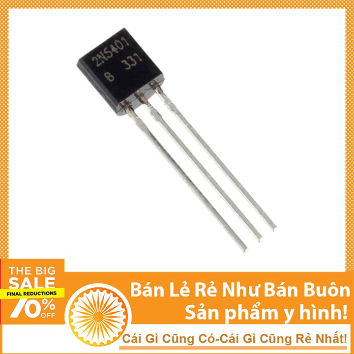 Combo 2 Transistor 2N5401 TO-92 150V 0.6A PNP