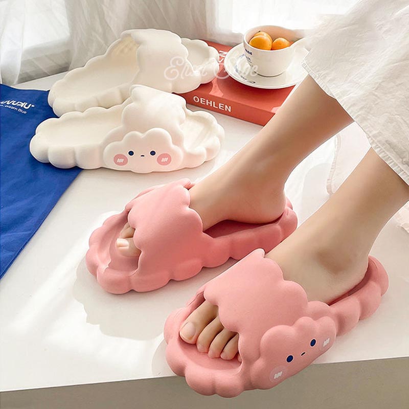 Oeggeo shop Dép Đế Dày Hình Đám Mây Đáng Yêu Cho Nam Và Nữ