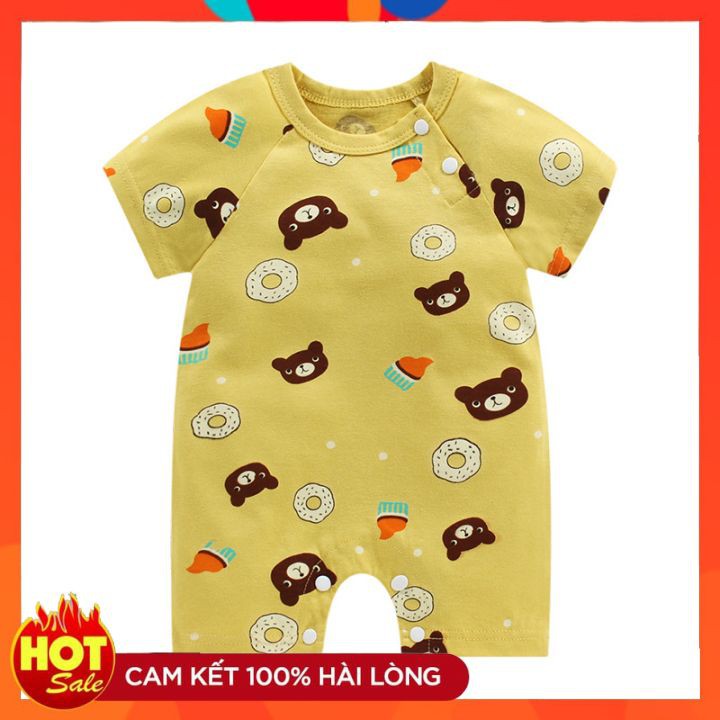 Áo Liền Thân Cho Bé Bộ Body Cho Bé Chất Cotton Size Từ 3-12kg Hàng Quảng Châu Cao Cấp