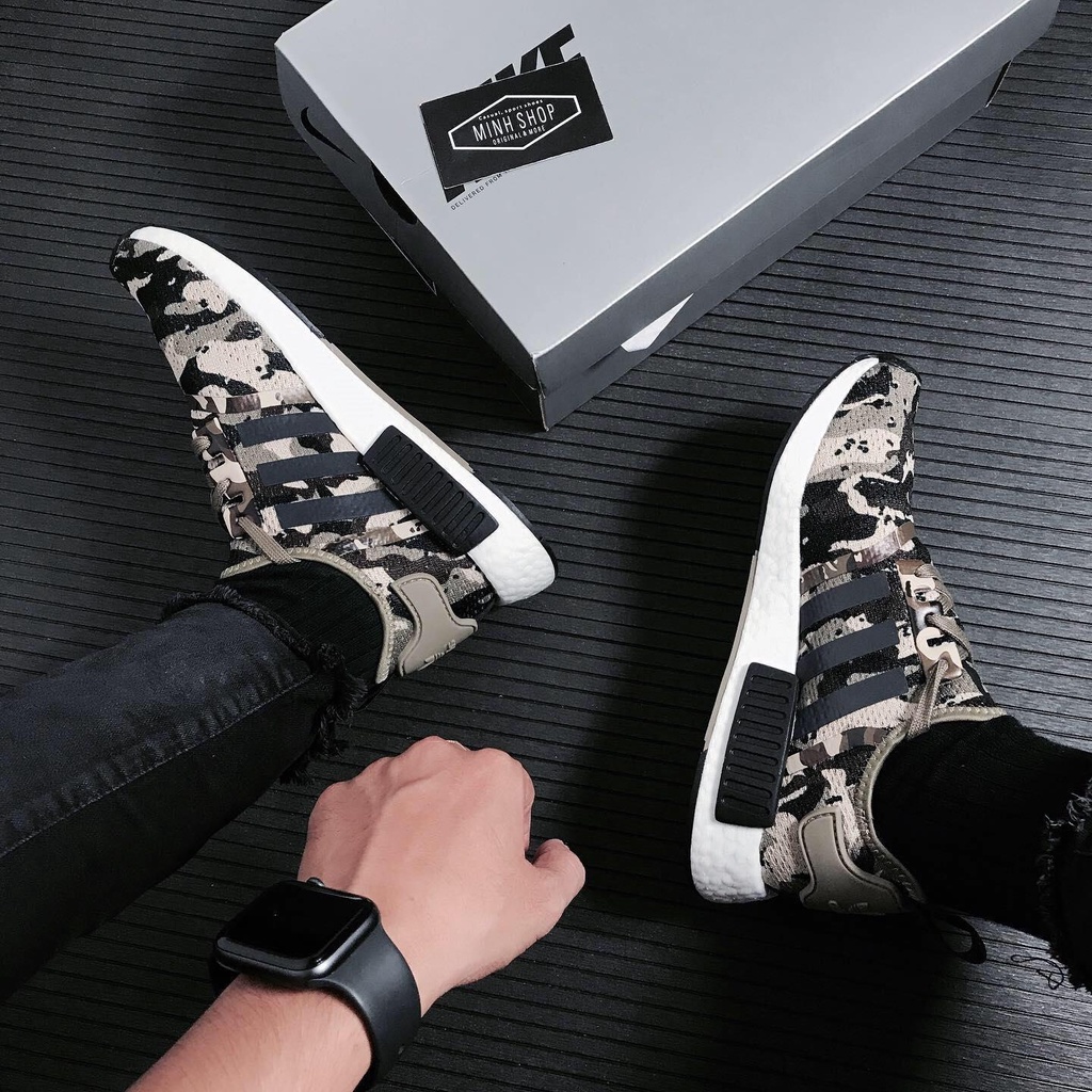 OFF 50% ~Giày Adidas NMD R1 Savanna Camo -8831