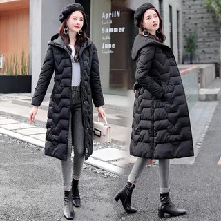 [Hàng có sẵn] Áo phao dáng dài