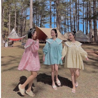 [Ảnh Thật+Video] Váy Hoa Babydoll 3 Màu, Đầm Hoa Nhí Dáng Xoè Có Ảnh Thật Kèm Video