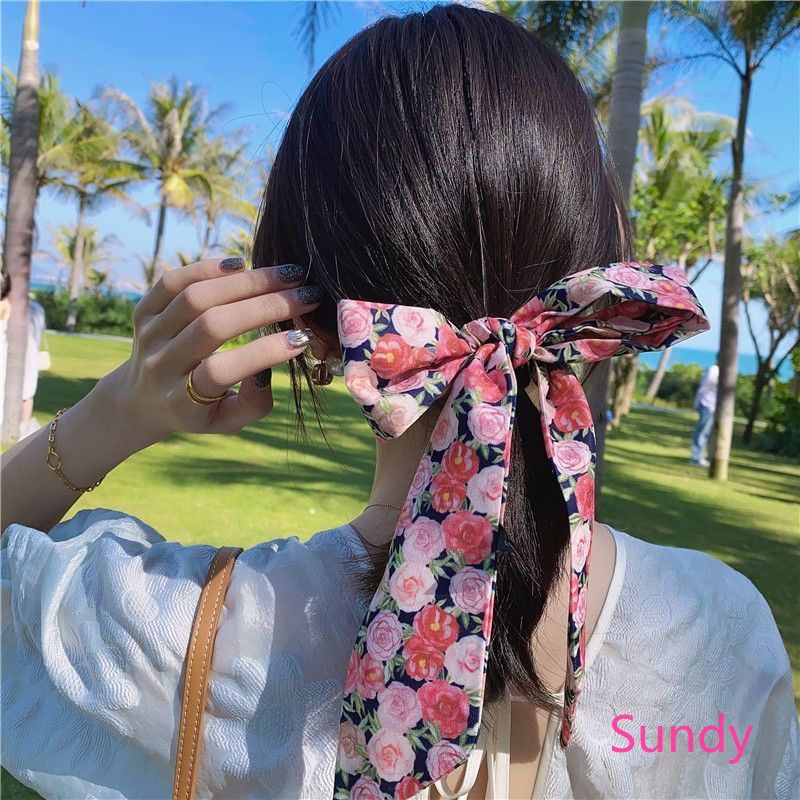 Dây cột tóc lụa đa tiện dụng kiểu dáng xinh xắn thời thượng cho nữ