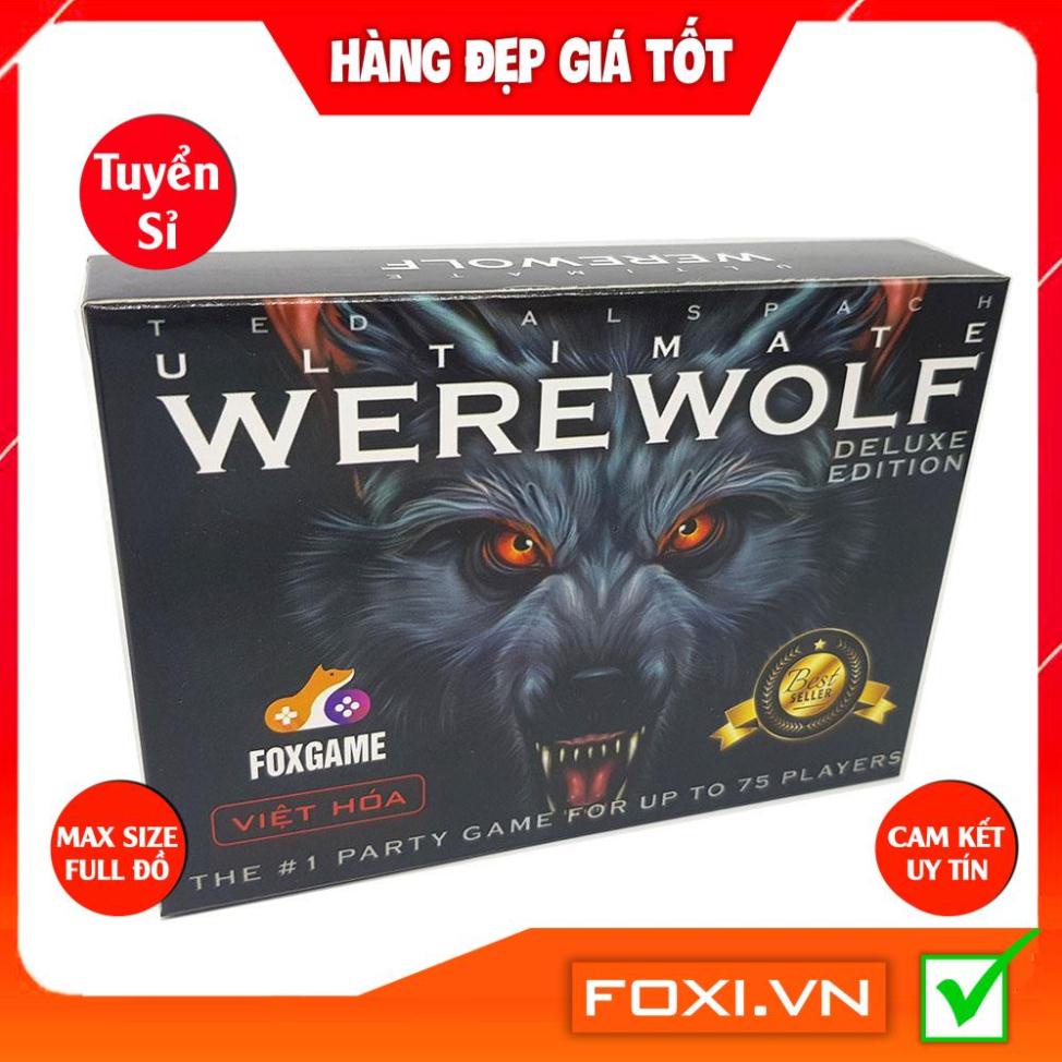 Boardgame Ma Sói Ultimate Deluxe 78 lá bản mềm-Werewolf Character-Việt Hóa-Siêu hay-ngầu lòi