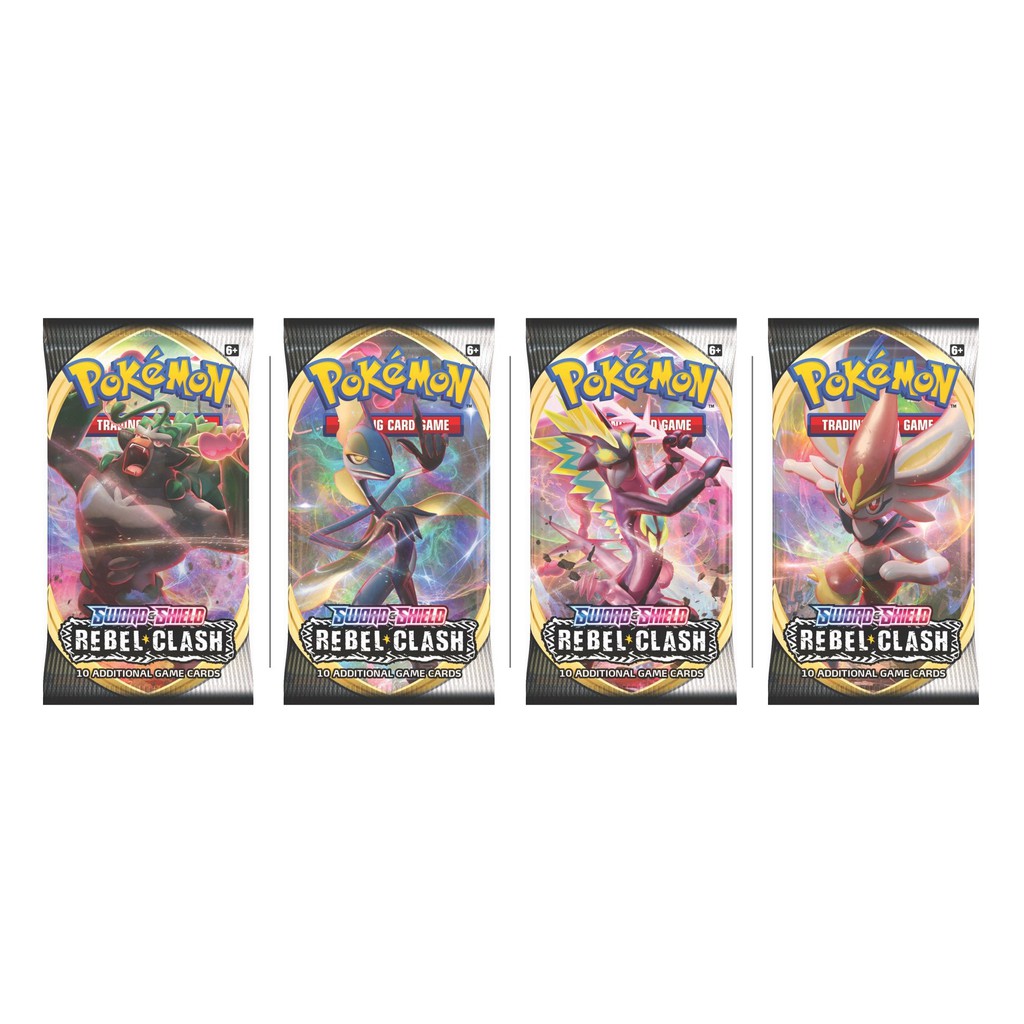 Thẻ bài Pokemon TCG: Sword & Shield Rebel Clash Booster Pack (Hàng Thật)