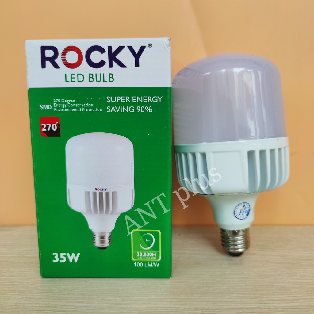 [BH 2 NĂM] BÓNG TRỤ NHÔM ĐÚC CHÍNH HÃNG ROCKY 15W - 60W