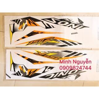 Bộ tem Sonic trắng cam chính hãng