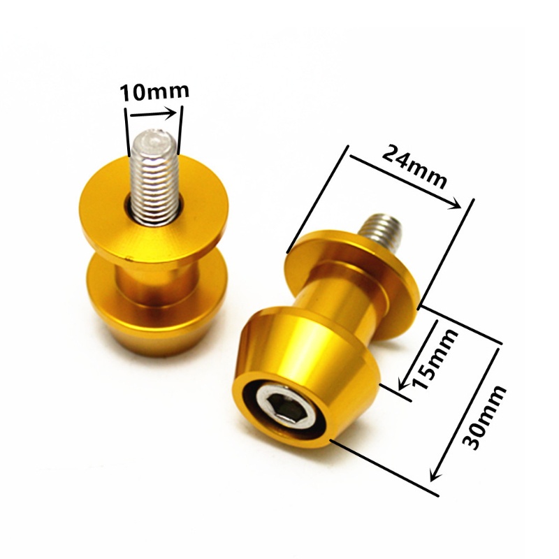 Bộ 2 Ốc Vít Cố Định Trục Xoay Cho Xe Mô Tô KAWASAKI ER6N Z750 NINJA