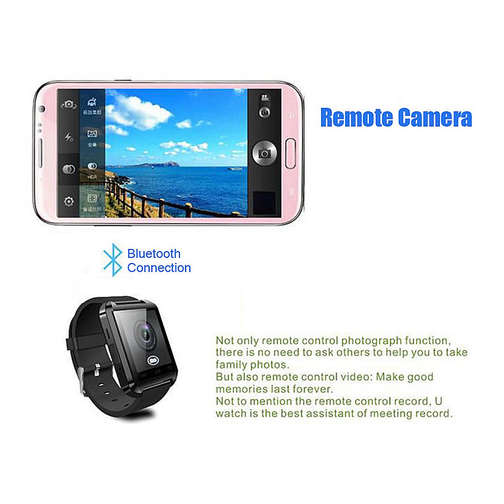 Đồng hồ thông minh U8 kết nối Bluetooth cho iPhone IOS Android