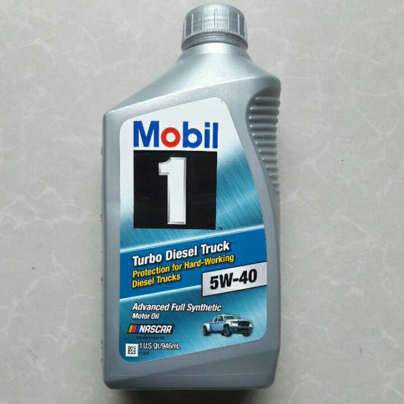 Thùng 6 chai  Dầu nhớt Mobil 1 Turbo Diesel Truck 5W-40 946ml - Dầu nhớt Mobil nhập khẩu Mỹ