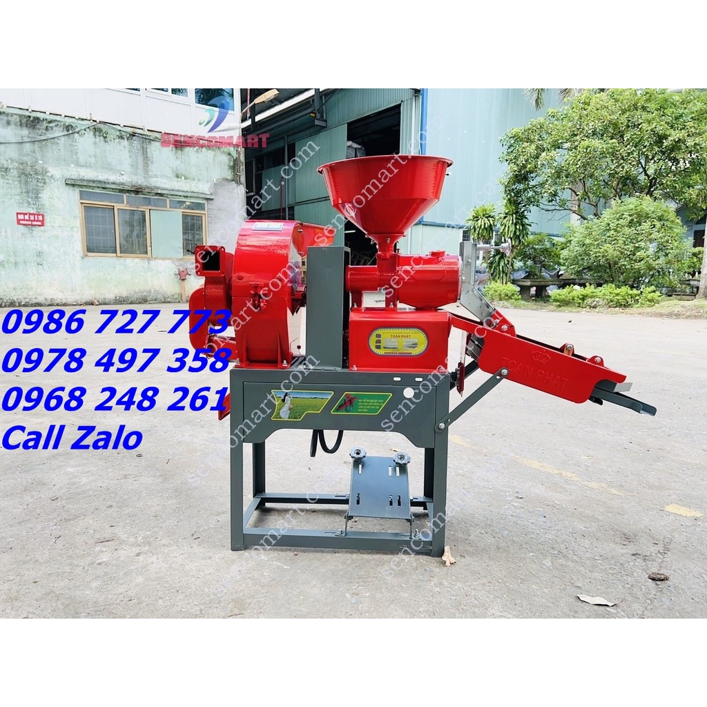 Máy xay chà lúa gạo gia đình có bộ nghiền đầu cá ngô khoai sắn bằng búa siêu khỏe bền