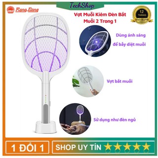 Vợt Muỗi Kiêm Đèn Bắt Muỗi Đa Năng Tích Điện 2 Trong 1 - Cốc Sạc USB Tiện Lợi An Toàn,Chống Giật [1 Đổi 1 Trong 15 Ngày]