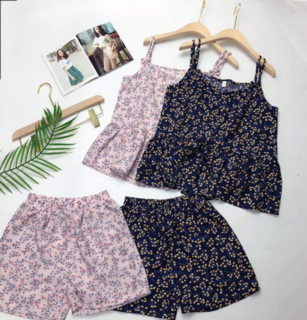 Bộ đũi tơ 2 dây mặc nhà cực yêu cực mát