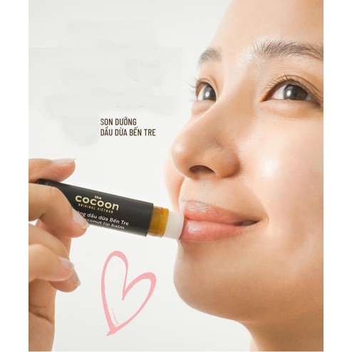 Son dưỡng môi (Coconut lip balm) dầu dừa Bến Tre Cocoon chống thâm,khô môi 5g-BELOVED