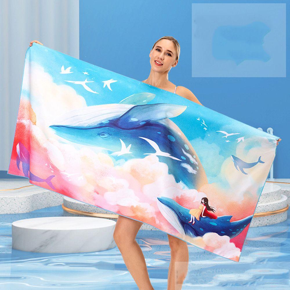 JUNE Khăn Tắm Bằng Vải Sợi Nhỏ Gọn Nhẹ Cho Tập Gym / Thể Thao