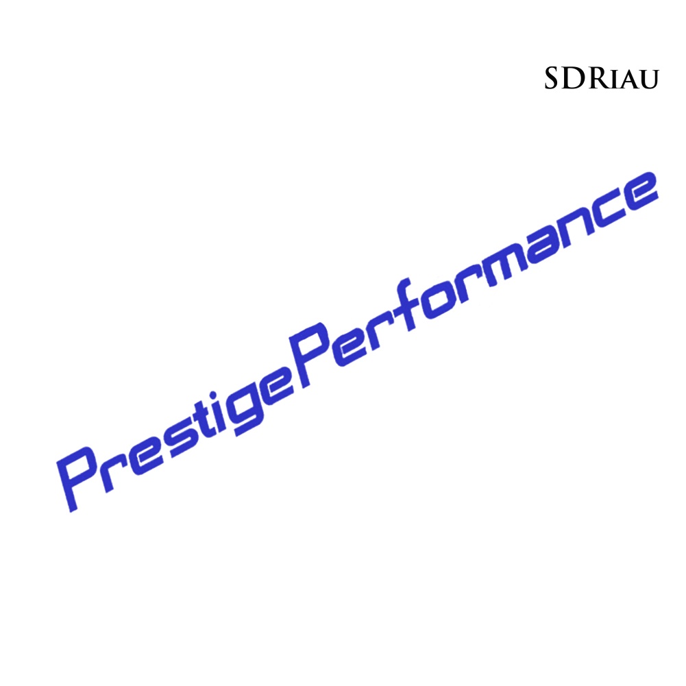 Nhãn dán phản quang in chữ Prestige Performance trang trí xe hơi/ laptop