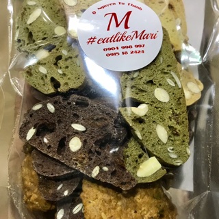 Túi bánh ăn kiêng hỗn hợp (150g biscotti + 150g cookies yến mạch)