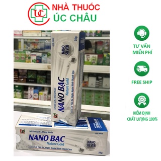 Kem bôi zona, dời leo, thủy đậu, herpes, tay chân miệng NANO BẠC Nature Gold (Tuýp 25g)
