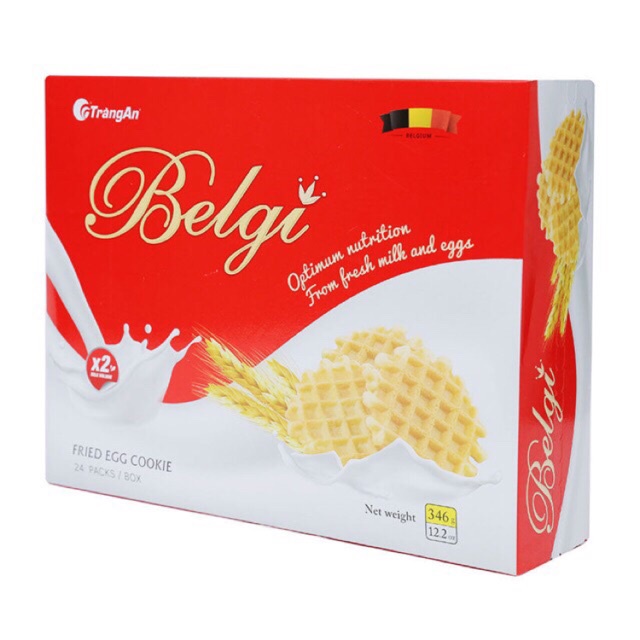 Bánh Belgi trứng sữa mềm/Giòn dạng hộp