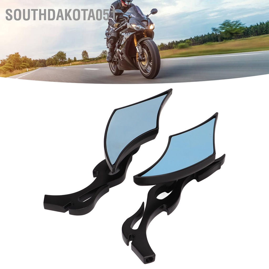 [Hàng HOT] Gương chiếu hậu bốn góc với bu lông M8 M10 cho xe máy Suzuki Honda Kawasaki ATV【Southdakota051】