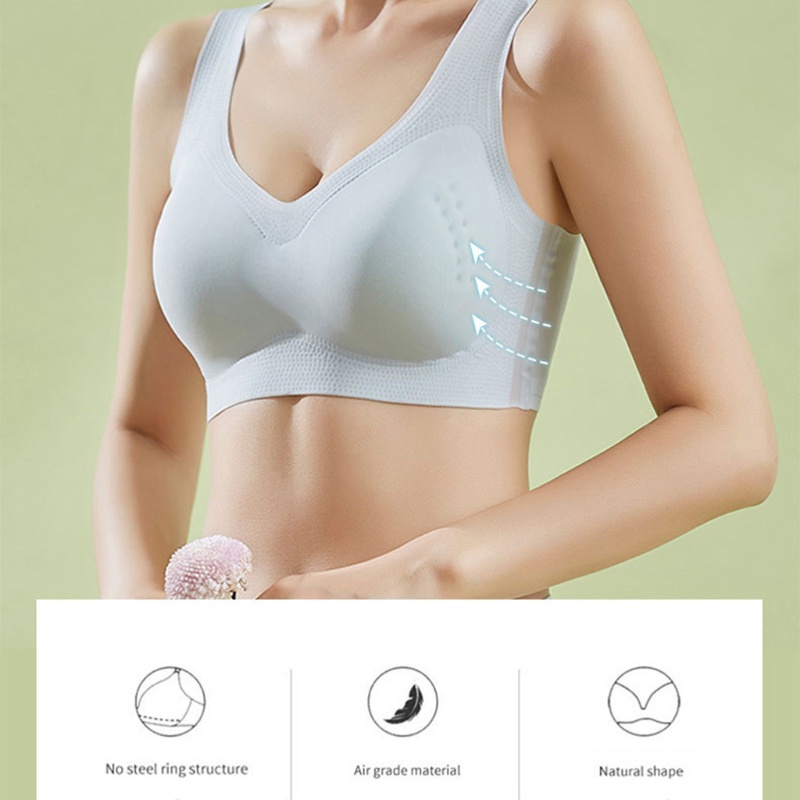 Bra Thể Thao Không Gọng Không Đường May Màu Trơn YOUYO
