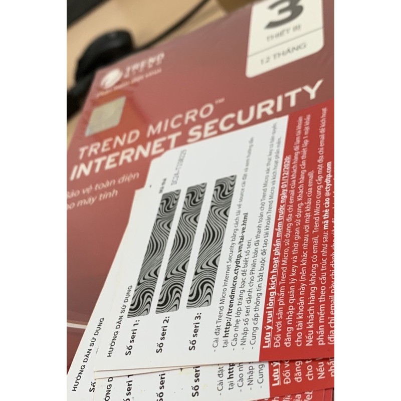 Trend Micro Internet Security 3pc (2021 3mã key)