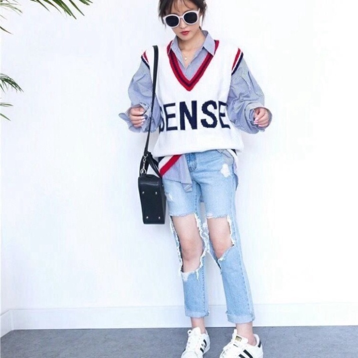 Áo gile len nữ, áo len dệt kim phong cách hàn quốc cực xinh cho chị em Hàng Mới Về Hàng New | BigBuy360 - bigbuy360.vn