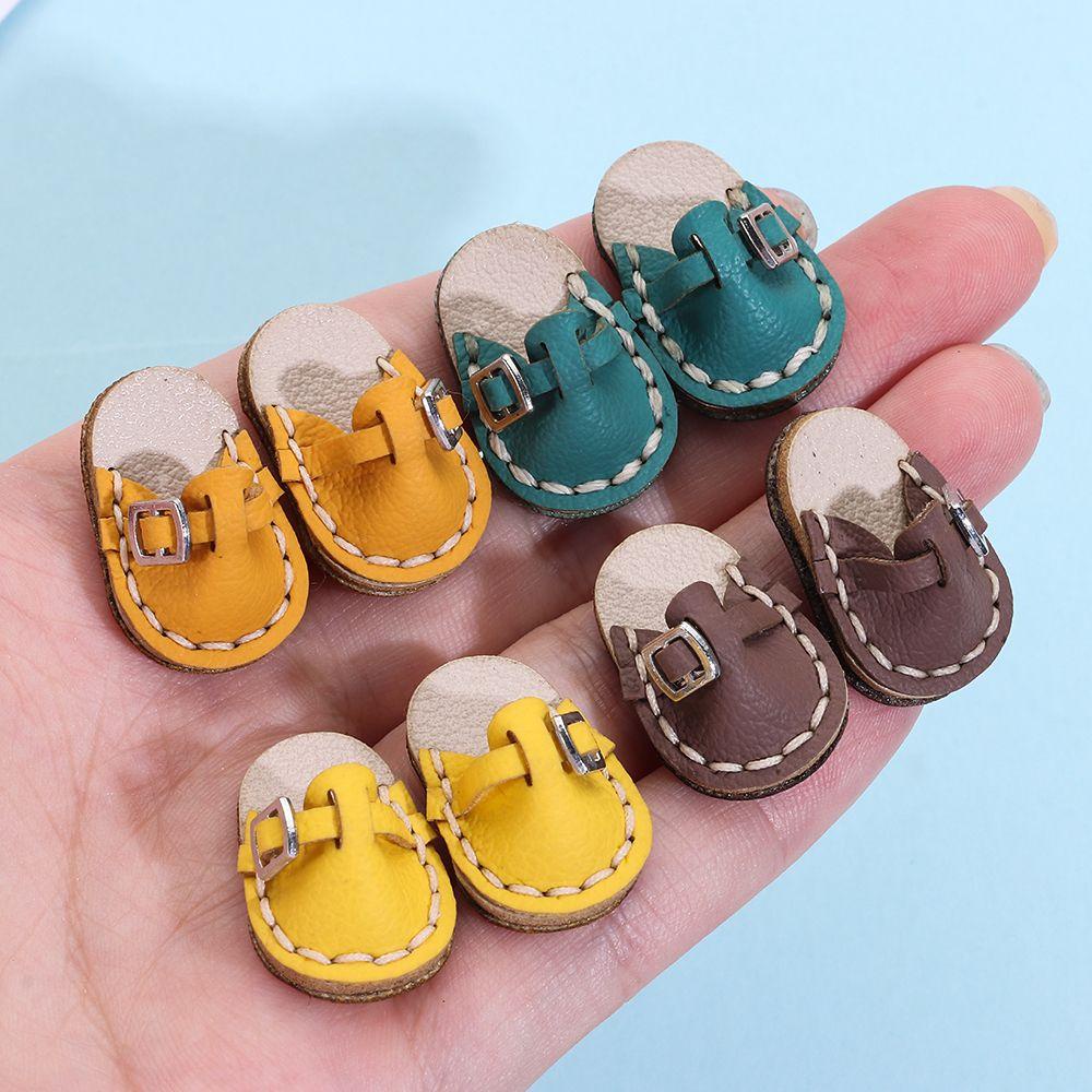 Giày Búp Bê LAYOR1 Bằng Da Bò Handmade Dành Cho Búp Bê obitsu11GSCbody9OB11