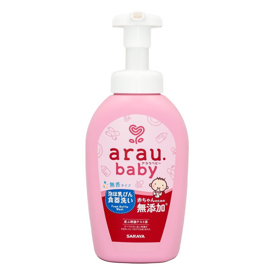 Nước rửa bình trẻ em Arau Baby chai 500ml, túi 450ml