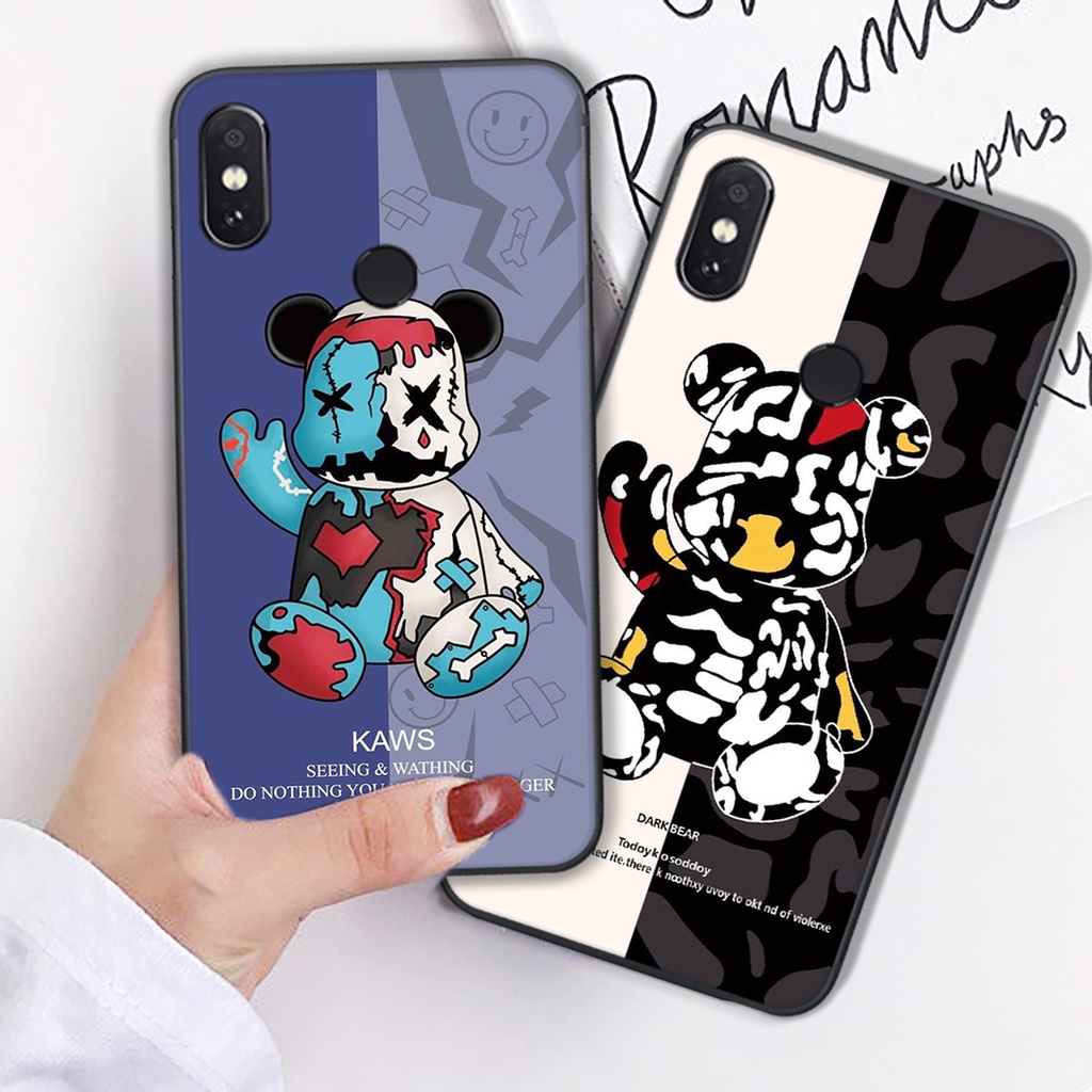 Ốp lưng Xiaomi Redmi note  5/5 PRO-Redmi 6 Pro/MI A2 LITE mẫu bearick kaws đáng yêu
