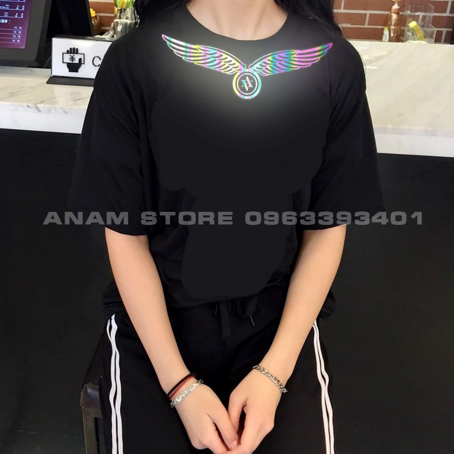 Áo thun phản quang Tay Lỡ Nam Nữ Cánh Cổ