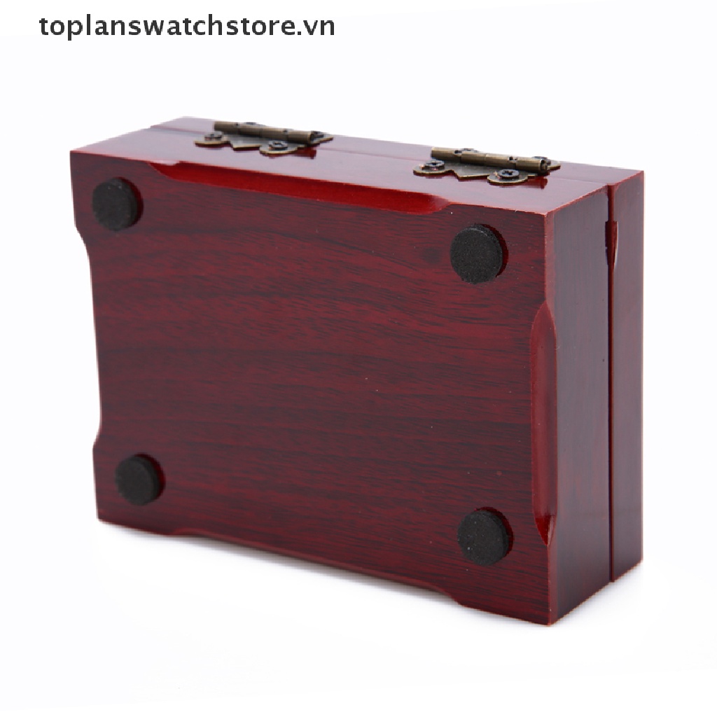 【toplanswatchstore】 1pc Playing Card Holders Poker Wooden Box Commemorative Coins Box 【VN】