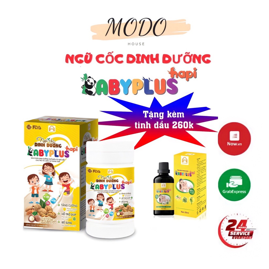 Babyplus Ngũ Cốc Dinh Dưỡng Hapi, Giúp Tăng Cân, Ngừa Táo Bón, Hỗ Trợ Tiêu Hoá, Cung Cấp Vitamin