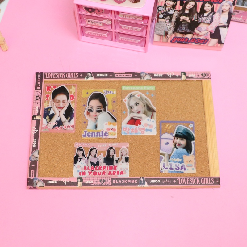 Thẻ hình Blackpink Lisa Rosé Jennie Jisoo trong suốt dùng trang trí