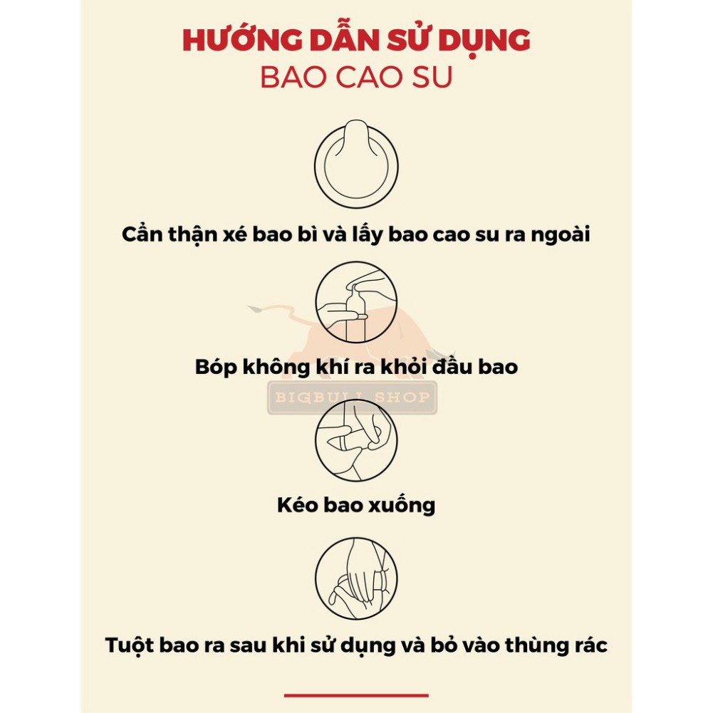 [Xả kho] Bao cao su Storm Hương Dâu 7 Bi Lớn Quanh Đầu & Gai Toàn Thân (Hộp 1 cái)