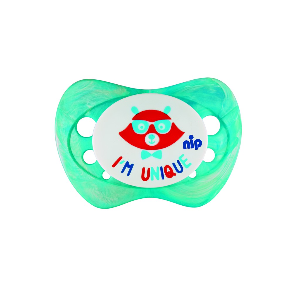 Ty ngậm vân đá hoa Unique, bằng silicon bộ 2 chiếc