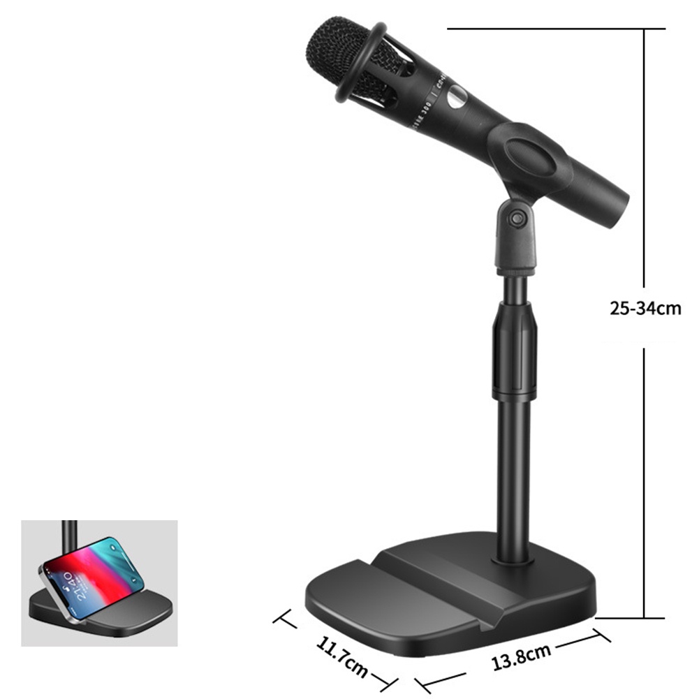 Giá Đỡ Micro Để Bàn Có Thể Điều Chỉnh Cho Điện Thoại Và Máy Tính Bảng