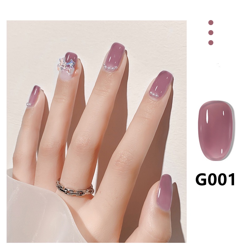 Geeygel Gel sơn móng tay dạng thạch nhiều màu tùy chọn làm móng tay nghệ thuật thủ công