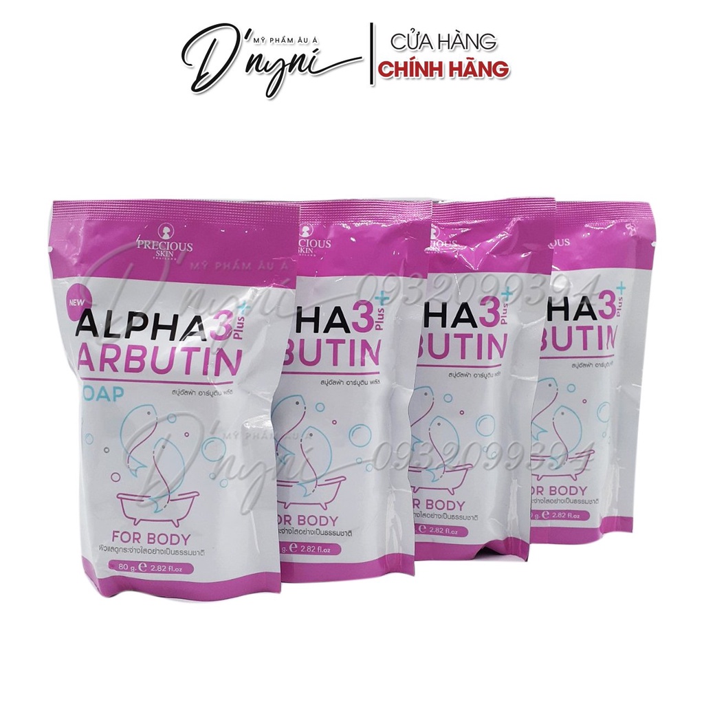 Soap Xà Phòng Tắm Trắng Da Body ALPHA ARBUTIN 3+ Plus 80g - Thái Lan