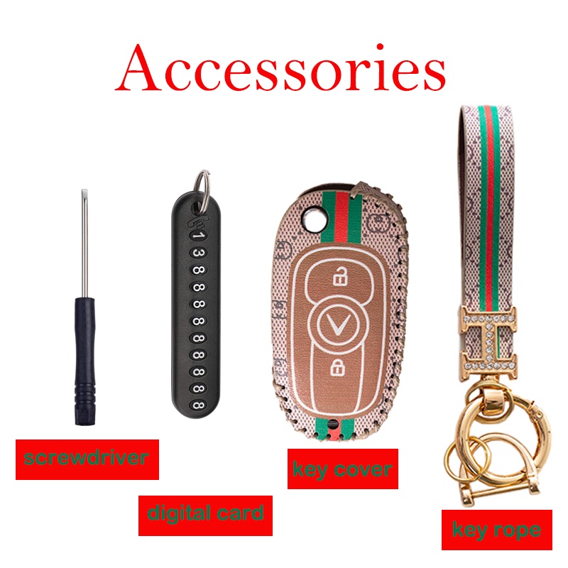 bọc chìa khoá smartkey Vinfast Fadil handmade da thật 001