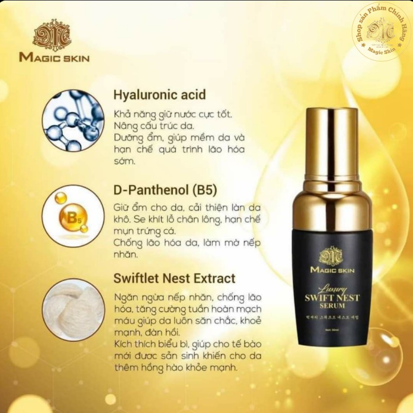 SERUM YẾN TƯƠI SIÊU CĂNG BÓNG _ MAGIC SKIN MẪU MỚI 2020
