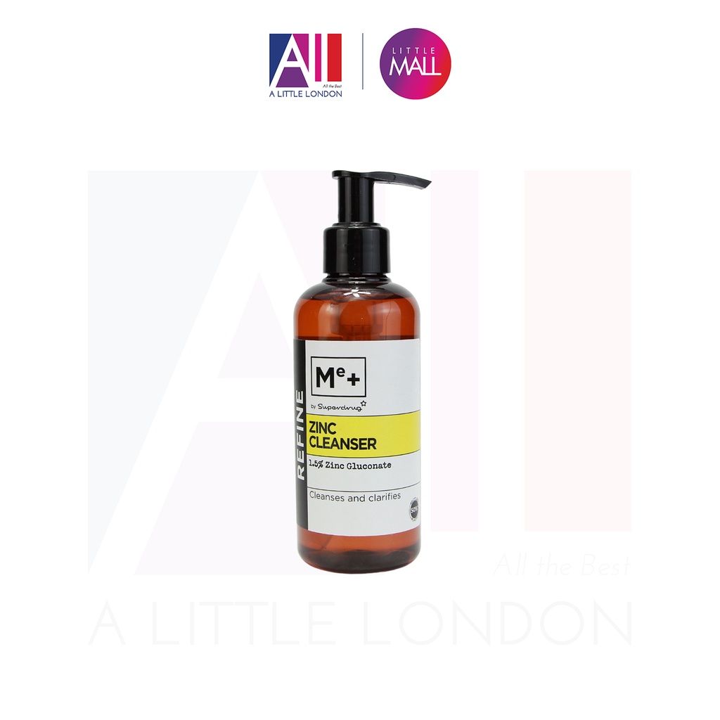 [TOP1 SHOPEE] Sữa rửa mặt giảm nhờn, mụn Superdrug Me+ Refine ZinC Cleanser 200ml (Bill Anh)