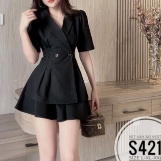 Set big size áo vest và váy siêu đẹp từ 60kg-90kg