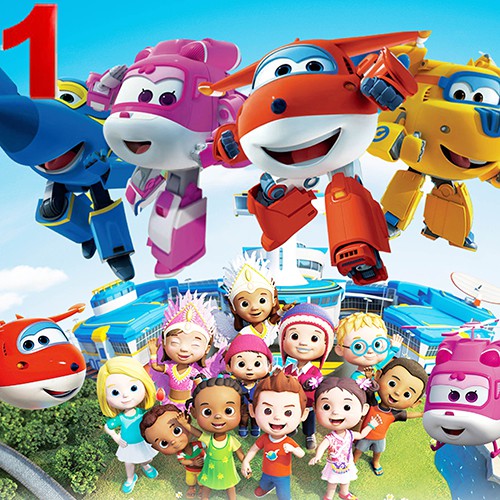 Tranh Xếp Hình Đội Bay Siêu Đẳng Super Wings 9 16 40 60 100 200 Mảnh Ghép Hình Xếp Hình Cho Bé