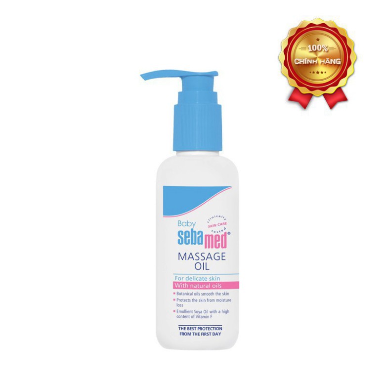 [CHÍNH HÃNG] Sebamed Dầu Massage pH5.5 Cho Trẻ Em Baby Soomthing Massage Oil 150ml