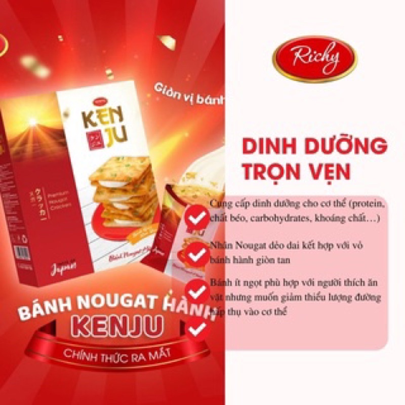 BÁNH QUY HÀNH KẸP KEM KENJU HỘP 279g
