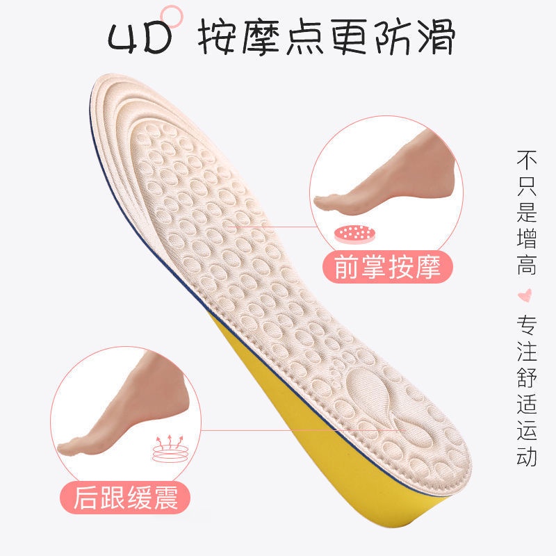 Đệm Lót Nâng Chiều Cao Toàn Diện Không Lốp Thấm Hút Mồ Hôi Cho Nữ