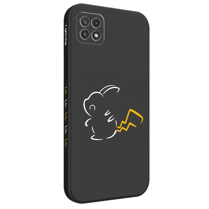 Ốp Điện Thoại Mềm Họa Tiết Em Bé Tia Chớp Bảo Vệ Toàn Diện Cho Samsung Galaxy A22 A12 4G 5G A02 A02S