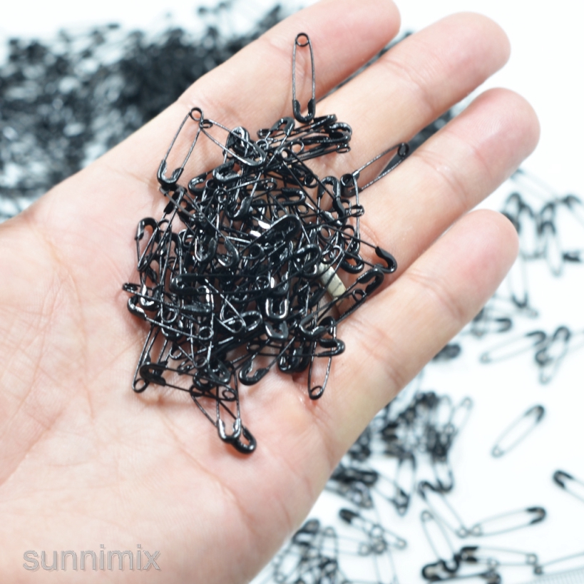 Set 1000 Ghim Cài Áo Mini 19mm Màu Đen Tiện Dụng