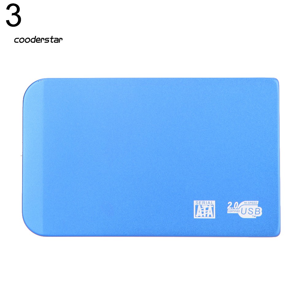 Vỏ Ổ Cứng Ngoài Usb 2.0 Siêu Mỏng Cho 2.5 Inch Sata Hdd Ssd